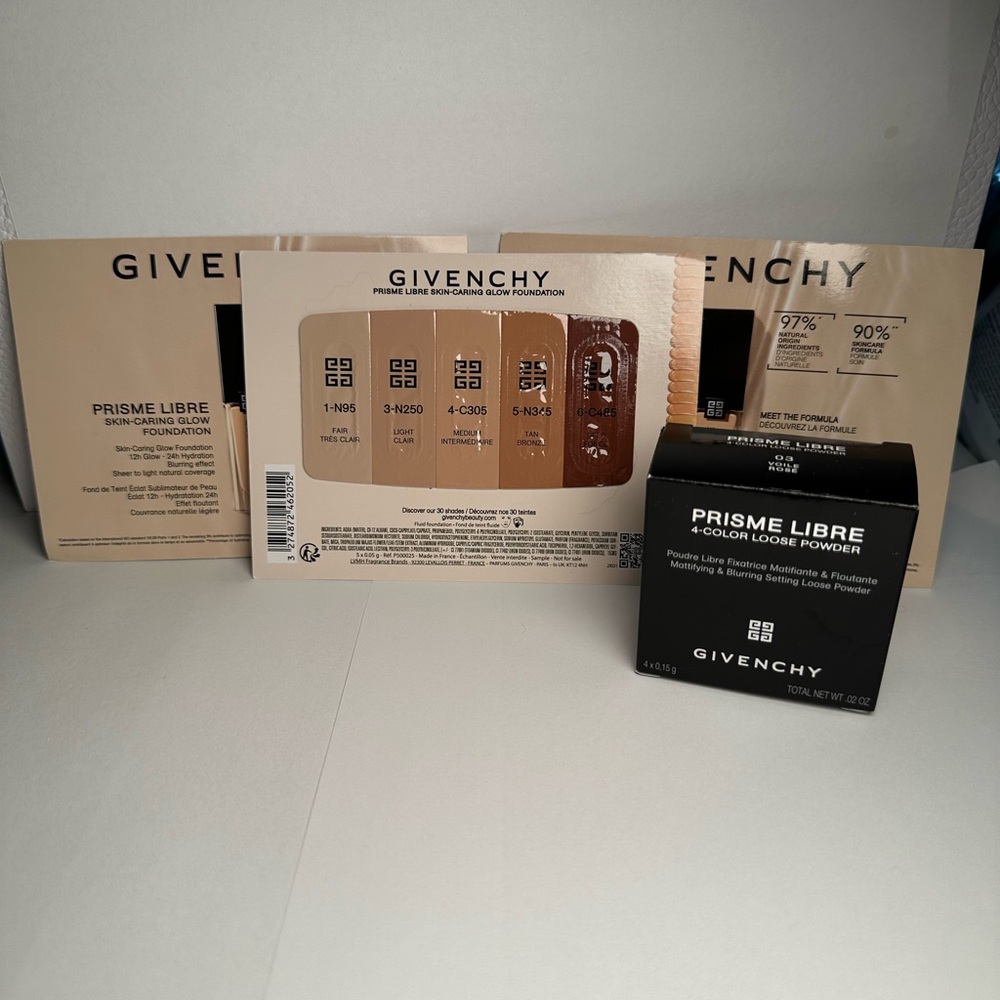 🆕 GIVENCHY Prisme Libre Foundation and Powder Sample Set